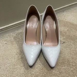 White INSPIRED Louboutin heels 5.5